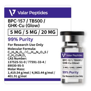 BPC-157 / TB-500 / GHK-Cu (Glow) 30mg for Regeneration