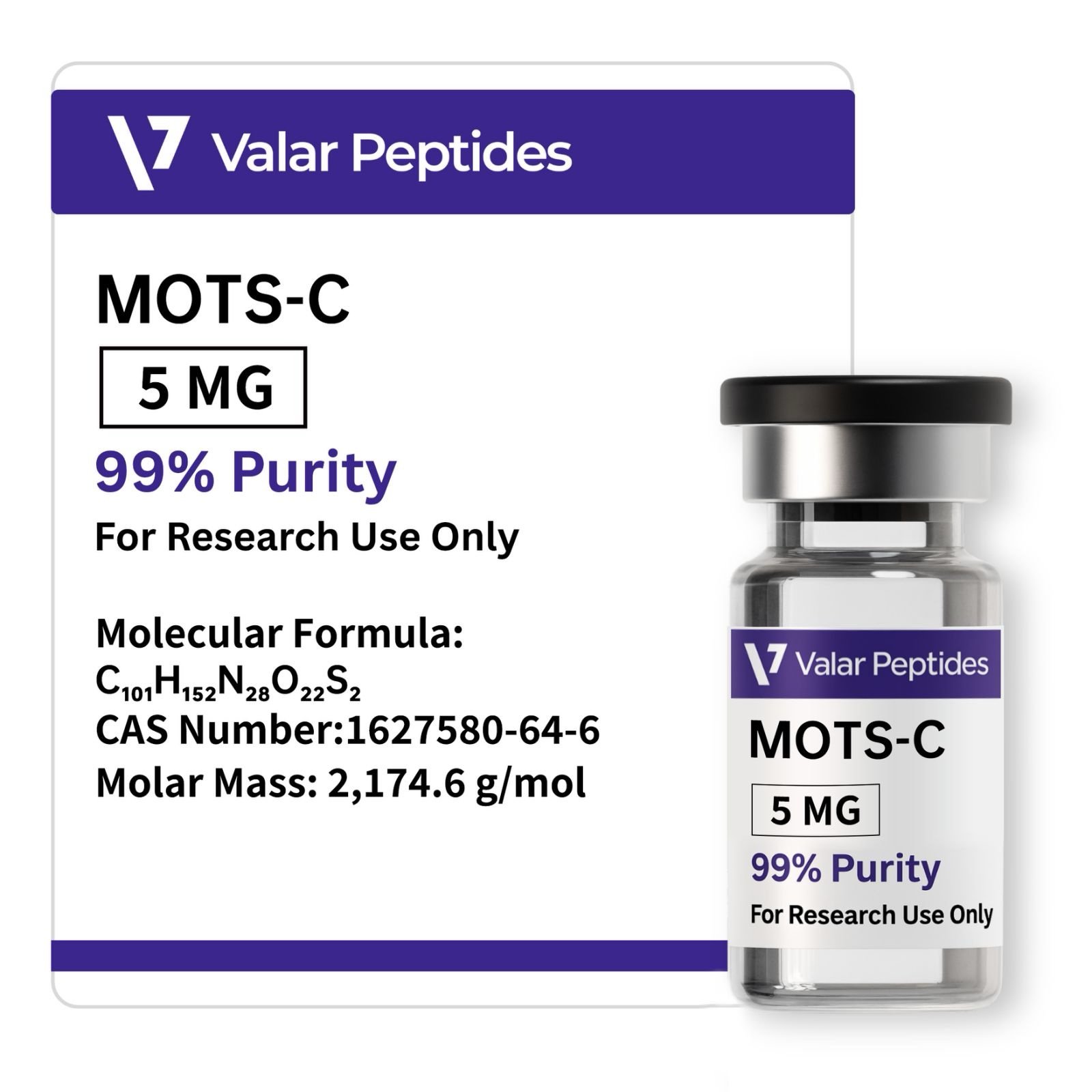 Buy MOTS-C 5mg Peptide | Mitochondrial Research Peptide