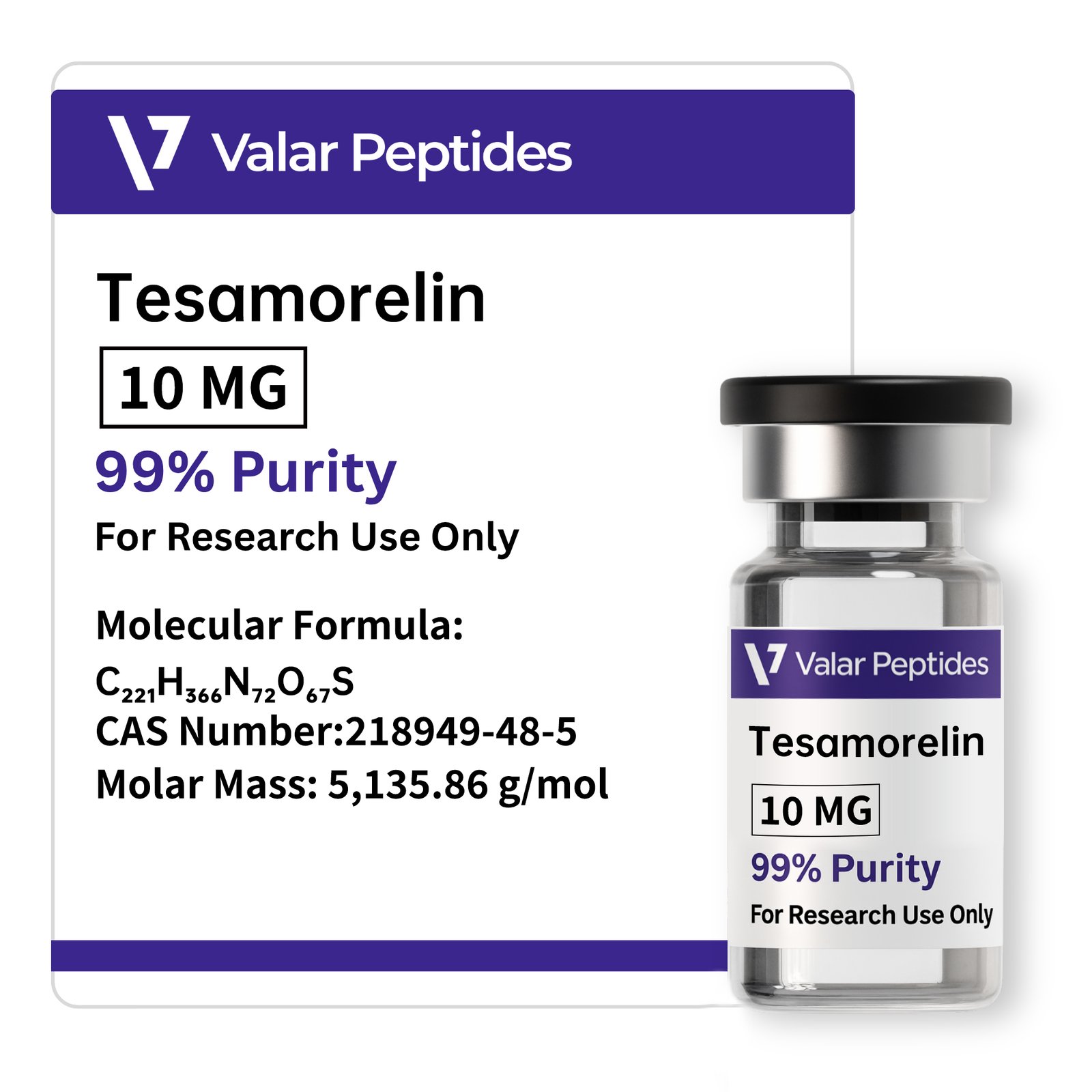 Tesamorelin 10mg Peptide – High Purity GHRH Analogue
